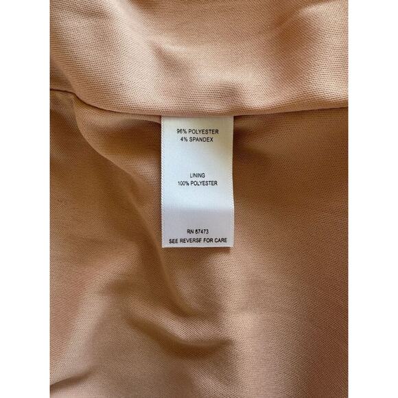 NWT Taylor Neiman Marcus Women's Blush Pink Sparkle Sz 10 Dress Flutter Sleeve - Picture 8 of 12